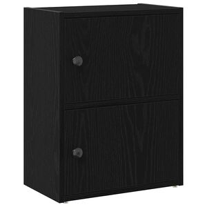 vidaXL Biblioth&egrave;que ch&ecirc;ne noir 40x24x52 cm bois d'ing&eacute;nierie