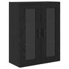 vidaXL Haut Armoire Ch&ecirc;ne noir 69,5 x 34 x 180 cm Bois d'ing&eacute;nierie
