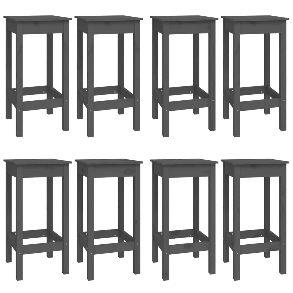 Ensemble De Bar VidaXL Bois Massif Récup' - Table Et 3 Tabourets Pour Salon De Jardin