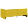 vidaXL Cadre de lit d'angle Jaune 90 cm x 200 cm Velours