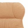 vidaXL fauteuil Beige 69 x 74 x 93 cm Tissu Sherpa