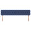 vidaXL T&ecirc;tes de lit Bleu 180x7x78/88 cm Tissu