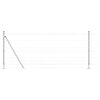 vidaXL Poteau de cl&ocirc;ture. Galvanis&eacute; 100 x 1 m Acier