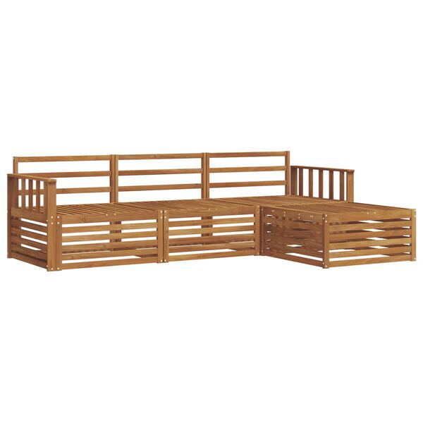 vidaXL Ensemble de canap&eacute;s d'ext&eacute;rieur 4 pcs Naturel