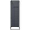 vidaXL Portant de bois chauffage anthracite 25x25x80 cm