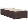 vidaXL Cadre de lit sans matelas marron foncé 90x190 cm tissu