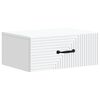 vidaXL Cabinet de chevet mural Blanc 49 x 34,5 x 20 cm