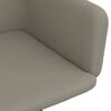 vidaXL Chaises pivotantes &agrave; manger lot de 2 Gris clair Velours