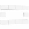 vidaXL Ensemble de meubles TV 6 pcs Blanc Bois d'ing&eacute;nierie