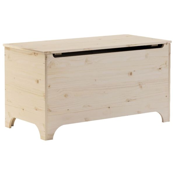 vidaXL Bo&icirc;te de rangement avec couvercle RANA bois massif de pin