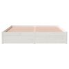vidaXL Cadre de lit sans matelas blanc bois massif 150x200 cm