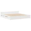 vidaXL Cadre de lit sans matelas blanc 150x200 cm bois de pin massif