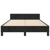 vidaXL Cadre de lit sans matelas noir 120x200 cm velours