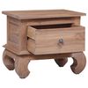 vidaXL Table de chevet 45x35x40 cm Bois de teck solide