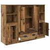 vidaXL Haut Armoire avec tiroir 3 pcs Bois Ancien Bois d'ing&eacute;nierie