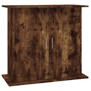 vidaXL Support pour aquarium ch&ecirc;ne fum&eacute; 81x36x73 cm bois d'ing&eacute;nierie