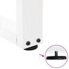 vidaXL Pieds de table basse en forme de V, 2 pi&egrave;ces, blanc, 30 x (30-31,3) cm, acier