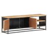 vidaXL Meuble TV 120x30x40 cm Bois d'acacia massif