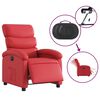 vidaXL Fauteuil inclinable &eacute;lectrique Rouge Similicuir