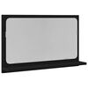 vidaXL &Eacute;tag&egrave;re Miroir Ch&ecirc;ne noir 60 x 10,5 x 37 cm Bois d'ing&eacute;nierie