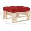 vidaXL Pouf palette de jardin bois de pin impr&eacute;gn&eacute;