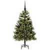 vidaXL Sapin de No&euml;l artificiel avec branches pliables et c&ocirc;nes 120 cm