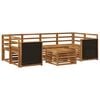 vidaXL Ensemble de canap&eacute;s d'ext&eacute;rieur 7 pcs Naturel