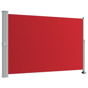 vidaXL Auvent lat&eacute;ral r&eacute;tractable de patio 160x300 cm Rouge