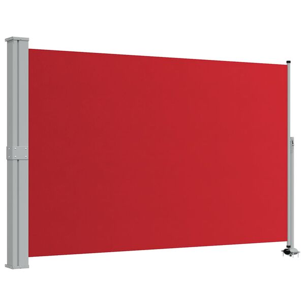 vidaXL Auvent lat&eacute;ral r&eacute;tractable de patio 160x300 cm Rouge