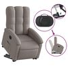vidaXL Fauteuil inclinable électrique taupe tissu