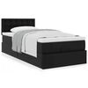 VidaXL Lit ottoman avec matelas noir 90x190 cm similicuir