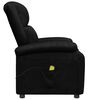 vidaXL Fauteuil de massage Noir Similicuir
