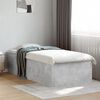 vidaXL Cadre de lit sans matelas gris béton 75x190 cm