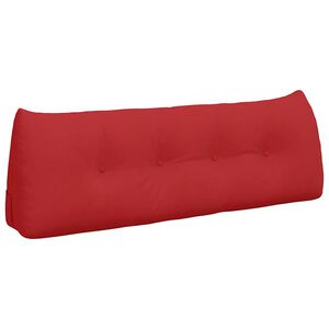 vidaXL Coussin de Dos Rouge 140 x 24 x 50 cm tissu