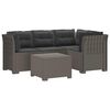 vidaXL Canap&eacute; de jardin 4 places avec coussins style rotin PP
