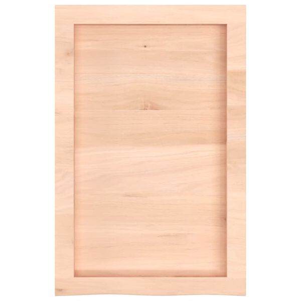 vidaXL Comptoir de salle de bain 40x60x(2-4) cm bois massif non trait&eacute;