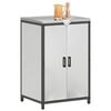 vidaXL Rangement de cuisine avec &eacute;tag&egrave;re Argent 60 x 50 x 92 cm Acier