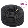 vidaXL Tuyau d'air hybride noir 0,6" 100 m caoutchouc et PVC