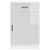 vidaXL Armoire de cuisine Porto blanc brillant bois ingénierie