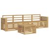 vidaXL Ensemble de canap&eacute;s d'ext&eacute;rieur 5 pc Blanc Bois d'Acacia Massif