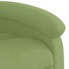 vidaXL Fauteuil de massage inclinable vert clair velours