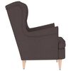 vidaXL Fauteuil marron foncé 74x84x100 cm tissu