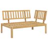 vidaXL Canap&eacute; d'angle palette de jardin bois massif d'acacia
