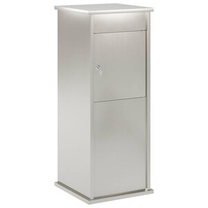vidaXL bo&icirc;te aux lettres Argent&eacute; 40 x 40 x 100 cm Acier inoxydable