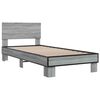 vidaXL Cadre de lit sans matelas sonoma gris 75x190 cm