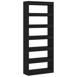 vidaXL Biblioth&egrave;que 6 niveaux 80 x 30 x 198 cm Bois d'ing&eacute;nierie