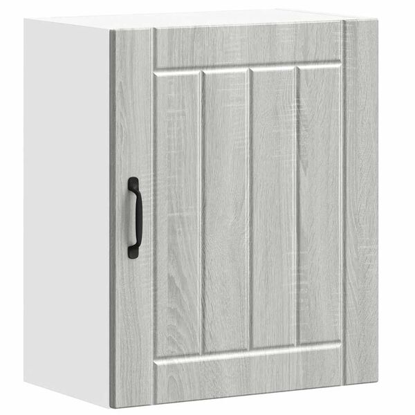 vidaXL Armoire murale de cuisine Lucca sonoma gris bois ing&eacute;nierie