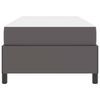 vidaXL Cadre de lit avec matelas Gris 80 x 200 cm tissu