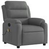 vidaXL Fauteuil de massage inclinable Gris foncé Tissu