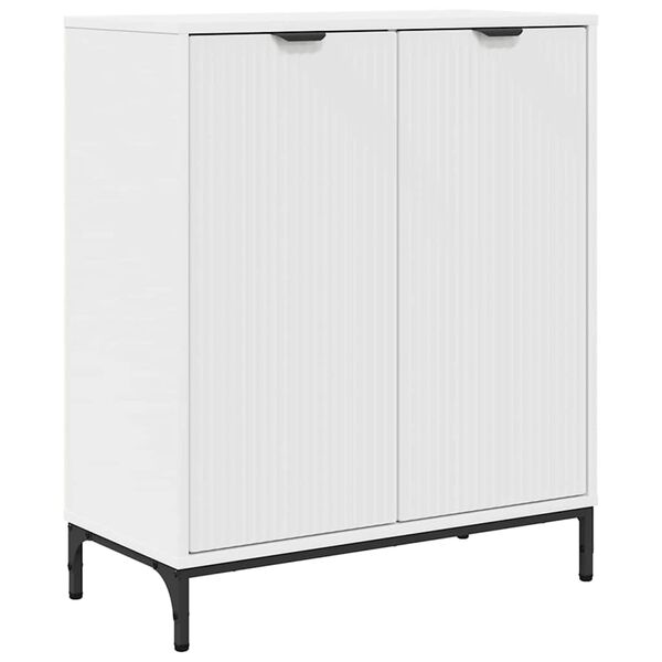 vidaXL Buffet Blanc 69,5 x 33 x 82 cm Bois d'ing&eacute;nierie